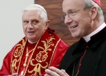 Pope Benedict and Cardinal Schonborn