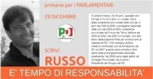Il passato slogan elettorale di Marco Russo