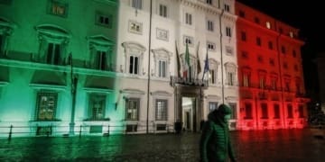 palazzo chigi tricolore
