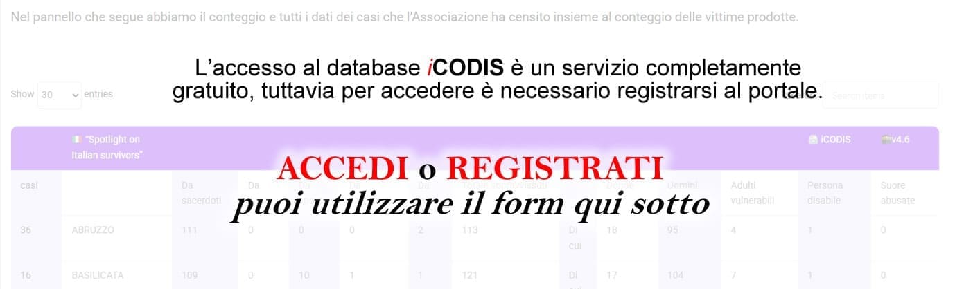 accedi o registrati 